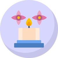 Spa Candle Vector Icon Design