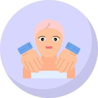 Face Massage Vector Icon Design