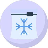 Ice Bag Vector Icon Design