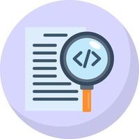 Code Review Vector Icon Design