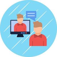 Online Meeting Vector Icon Design