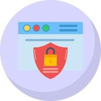 Website Security Vector Icon Design