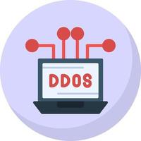 diseño de icono de vector de ddos