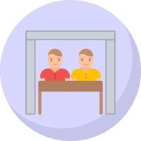 Virtual Team Room Vector Icon Design