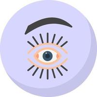 Eyelash Vector Icon Design