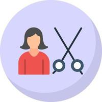 Hair Treatment Vector Icon Design