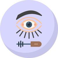 Eyelash Mascara Vector Icon Design