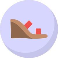 Wedge Heel Vector Icon Design