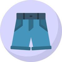 diseño de icono de vector de pantalones cortos de mezclilla