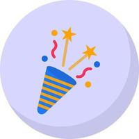 Party Popper Vector Icon Design