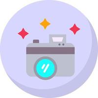 New Year Camera Vector Icon Design