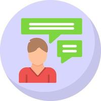 Inner Dialogue Vector Icon Design