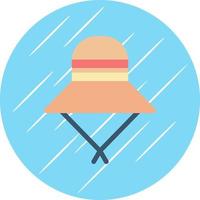 Sun Hat Vector Icon Design