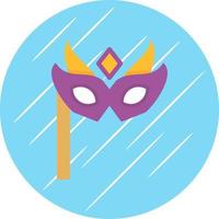 New Year Mask Vector Icon Design