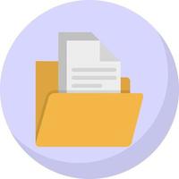 Folder with Files Vector Icon Design