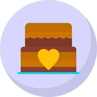 Wedding Cake Vector Icon Design