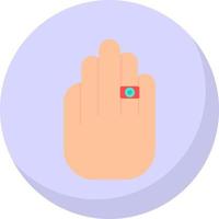 Ring in Hand Vector Icon Design