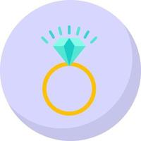 Wedding Ring Vector Icon Design