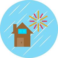 Home Fireworks Vector Icon Design