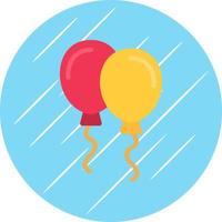 New Year Balloons Vector Icon Design