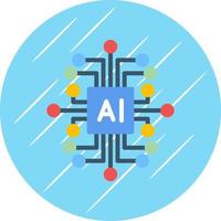 diseño de icono de vector de inteligencia artificial