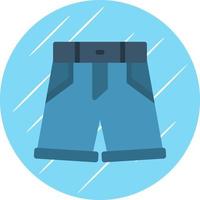 Denim Shorts Vector Icon Design