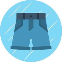 diseño de icono de vector de pantalones cortos de mezclilla