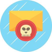 Email Hacked Vector Icon Design