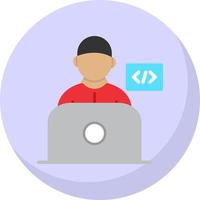 diseño de icono de vector de programador