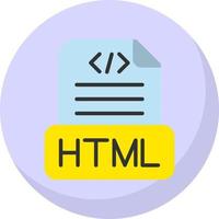 Html File Vector Icon Design