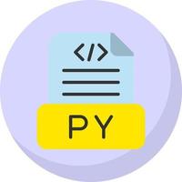 Python File Vector Icon Design