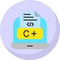 diseño de icono de vector de lenguaje de codificación