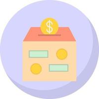 Donation Box Vector Icon Design