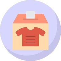 diseño de icono de vector de donación de ropa