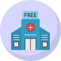 diseño de icono de vector de hospital gratis