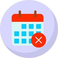 Remove Event Vector Icon Design