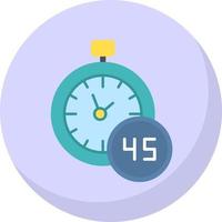 45 Minutes Vector Icon Design