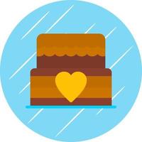 Wedding Cake Vector Icon Design