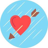 diseño de icono de vector de flecha de corazón