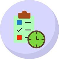 Tasks Schedule Vector Icon Design