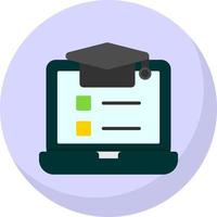 Online Course Vector Icon Design