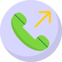 Outgoing Call Vector Icon Design