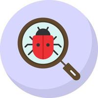 Search Bug Vector Icon Design