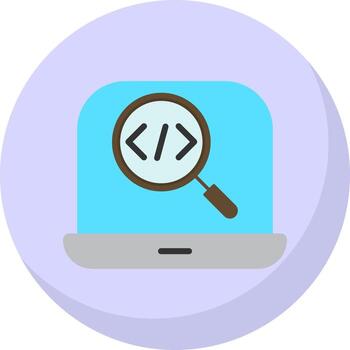 Code Testing Vector Icon Design