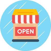 Shop Open Vector Icon Design