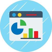 Webpage Statistics Vector Icon Design