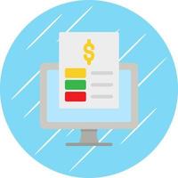 Online Invoice Vector Icon Design