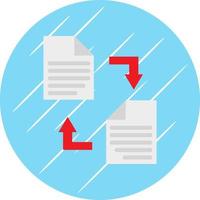 Documents Exchange Vector Icon Design