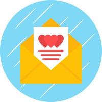 Love Letter Vector Icon Design