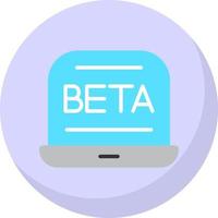 diseño de icono de vector beta